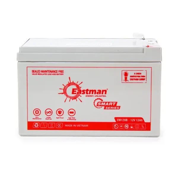 Eastman EM12VB 12V 12Ah Valve Regulated Lead Acid VRLA Battery