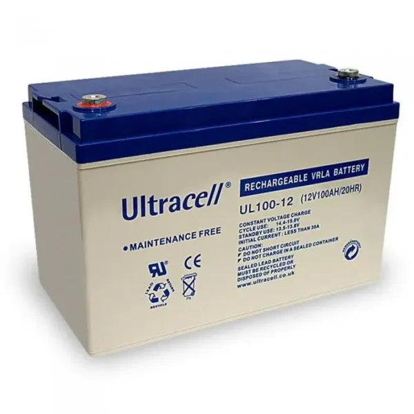 Ultracell UL100-12 12V 100Ah Sealed Lead Acid Battery