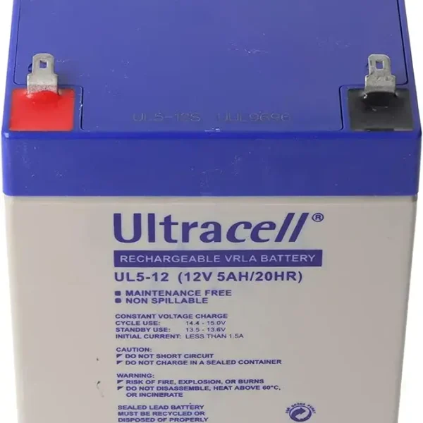 Ultracell UL5-12 12V 5Ah Sealed Lead Acid Battery