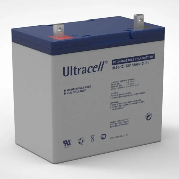 Ultracell UL55-12 12V 55Ah Sealed Lead Acid Battery