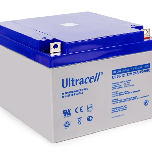 Ultracell UL26-12 12V 26Ah Sealed Lead Acid Battery