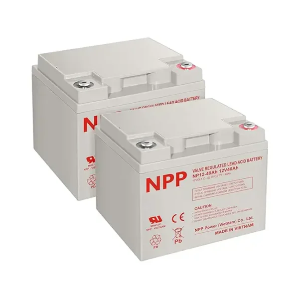 NPP NP12-40 12V 40Ah VRLA AGM Battery - Deep Cycle Backup Power