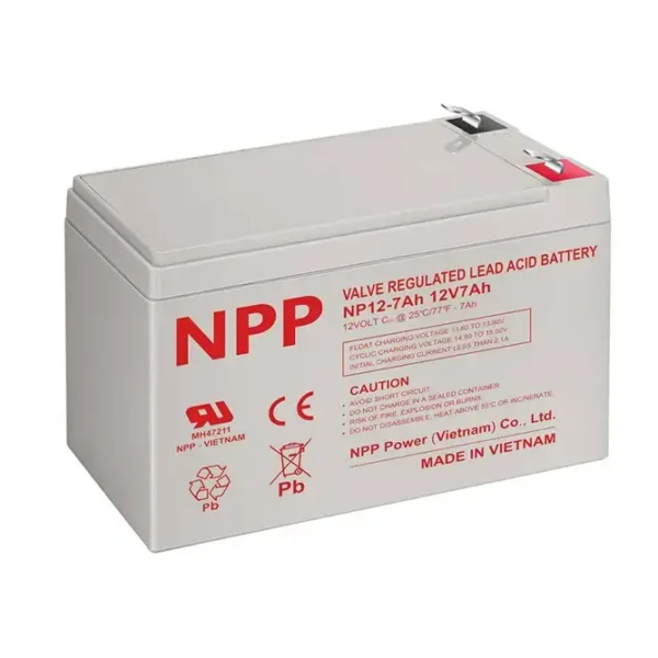 NPP NP12-7 12V 7Ah VRLA AGM Battery - High-Performance Power