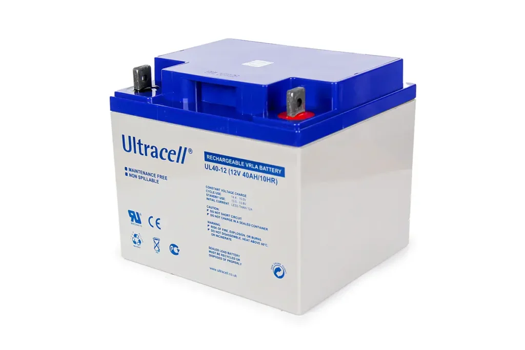 Ultracell UL40-12 12V 40Ah Sealed Lead Acid Battery – High-Capacity Backup
