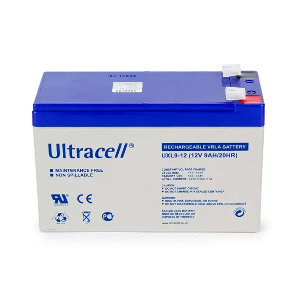 Ultracell UXL9-12 12V 9Ah Extended Life Sealed Lead Acid Battery
